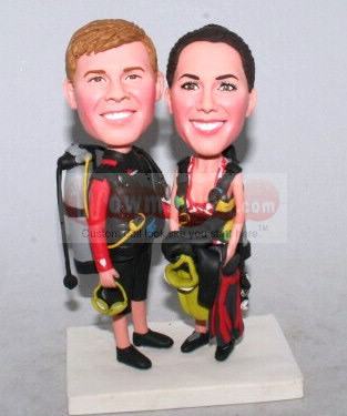 Custom Cake Toppers - scuba gear 1001 Custom Cake Toppers - scuba gear 1001