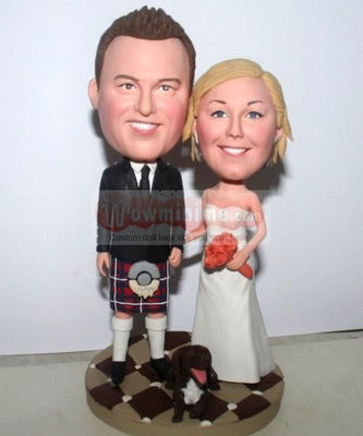 Scottish wedding cake toppers 10750