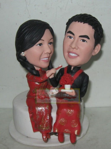 Chinese style wedding cake toppers 10854 larger image