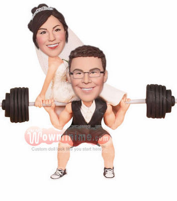 Groom lifting Bride Toppers BW73