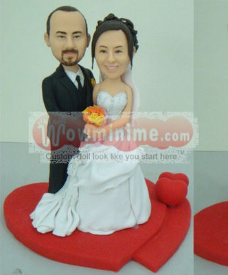 wedding cake toppers Red Heart L16