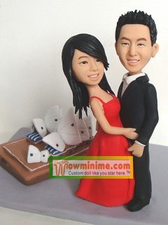 Custom Wedding cake top- 6112