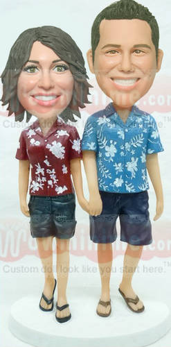 Hawaii Couple Figurines Hawaii Couple Figurines