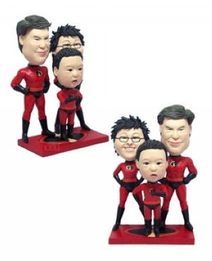 The Incredibles Family custom dolls The Incredibles Family custom dolls