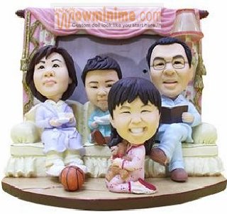personalized dolls- gift for family- Q-002