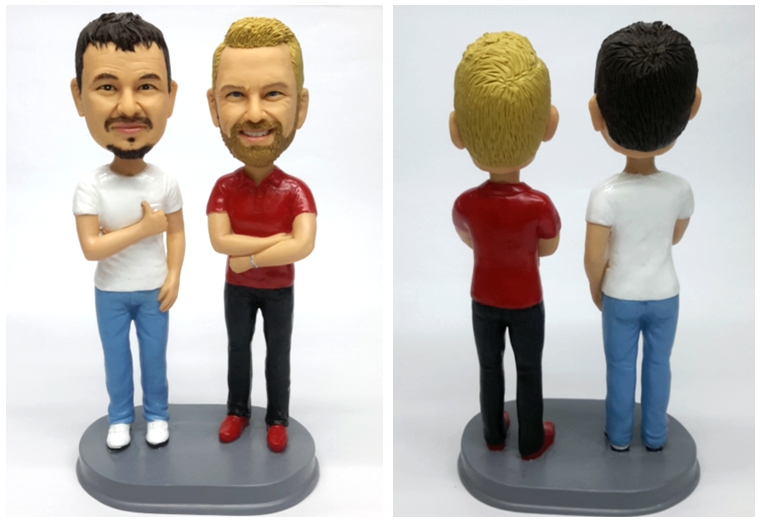 Custom cake toppers best partner male friends couple gifts
