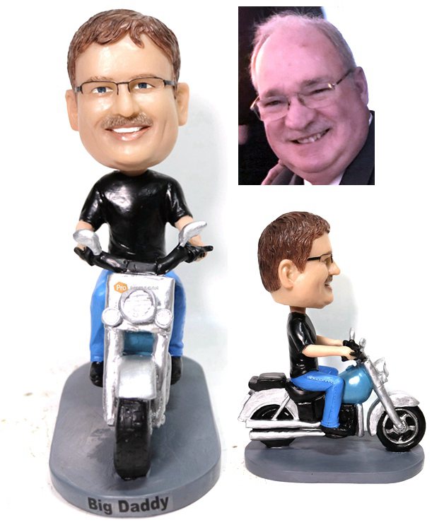 Personalized Bobbleheads Harley Davison Motorcycle Figurines Retirement Gifts