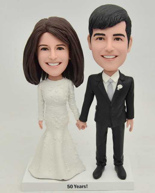 Custom cake toppers classic anniversary mom and dad