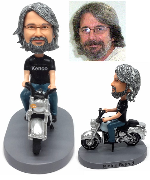 Personalized Bobbleheads Harley Davison Motorcycle Figurines Gifts For Dad
