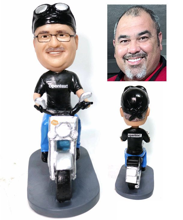 Personalized Bobbleheads Motorcycle Figurines For Retirement Gifts