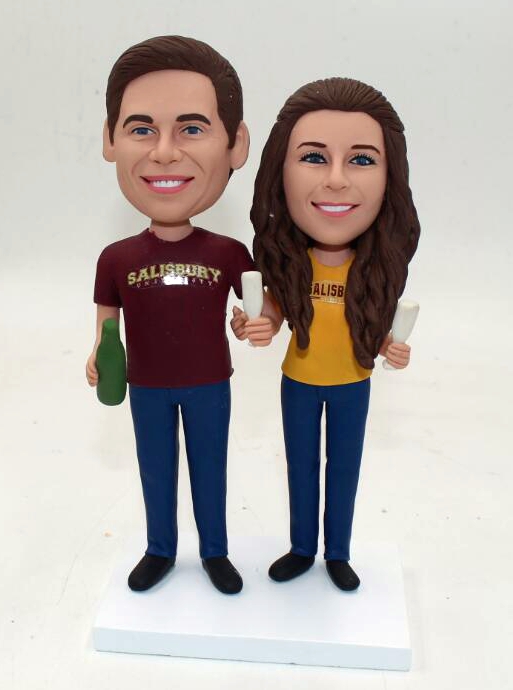 Custrom anniversary coulple Bobbleheads Figurines for gift