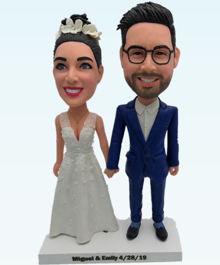 Custom cake toppers hand in hand