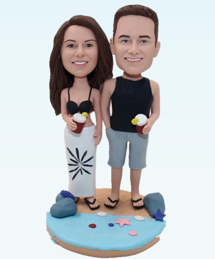 Custom cake toppers make your own toppers on beach