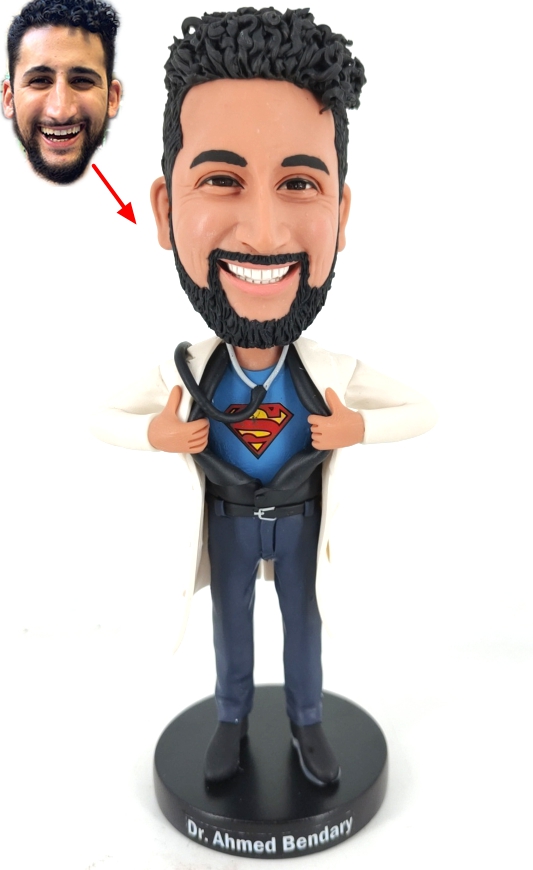 Custom Bobbleheads Figurines Super dad super boss doctor for him father's day gifts boss