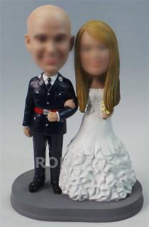 Custom cake toppers police officer husband