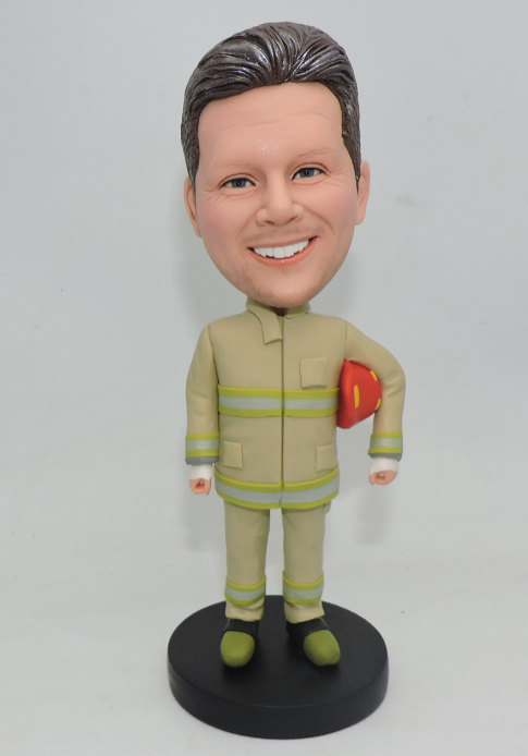 Custom Bobbleheads Figurines Fireman Firefighter