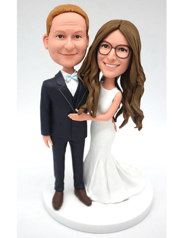 Custom cake toppers fine suits & wedding dress anniversary gift